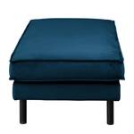 Gestoffeerde hocker FORT DODGE Velours Ravi: Marineblauw