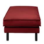 XL-gestoffeerde hocker FORT DODGE Velours Ravi: Bordeaux