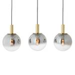 Hanglamp Gould II rookglas / aluminium - 3 lichtbronnen