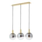 Suspension Gould II Verre fumé / Aluminium - 3 ampoules