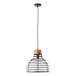 Hanglamp Avia I ijzer / massief grenenhout - 1 lichtbron
