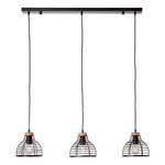 Hanglamp Avia III ijzer / massief grenenhout - 3 lichtbronnen