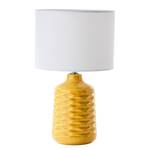 Lampe Ilysa Tissu mélangé / Céramique - 1 ampoule - Jaune