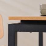 Eettafel Ryfoss fineer van echt hout - eikenhout/zwart - 120 x 80 cm