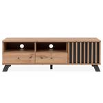 Tv-meubel Bimeda spaanplaat/MDF (Medium-Density Fibreboard) - Artisan eikenhouten look/antracietkleurig