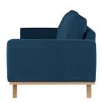 Fauteuil BILLUND Geweven stof Vele: Blauw - Licht beukenhout