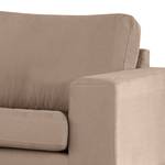 Fauteuil BILLUND Geweven stof Vele: Taupe - Licht beukenhout