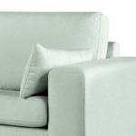 2-Sitzer Sofa BILLUND Bouclé Stoff Eurona: Himmelblau - Buche Hell