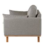 3-Sitzer Sofa BILLUND Webstoff Lark: Braungrau - Buche Hell