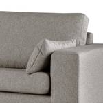 3-Sitzer Sofa BILLUND Webstoff Lark: Braungrau - Buche Hell