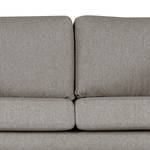 3-Sitzer Sofa BILLUND Webstoff Lark: Braungrau - Buche Dunkel