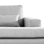 Divano con chaise longue BILLUND Tessuto strutturato Otrera: grigio chario - Longchair preimpostata a destra - Faggio chiara