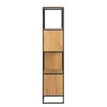 Open kast Dowin wilde eikenhouten look/zwart