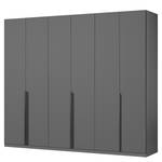 Drehtürenschrank KiYDOO Glam Graumetallic - Breite: 270 cm - Basic - Grau