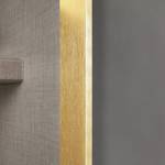 Armadio ante battenti KiYDOO Glam Glas Grigio metallico - Vetro - Larghezza: 270 cm - Optimum - Oro