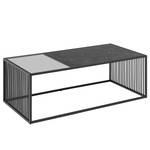 Couchtisch Mephisto 120 cm Rauchglas / Metall - Schwarz