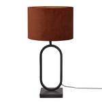 Lampe Rico Acier thermopoudré / Velours - 1 ampoule - Cuivre / Noir - 30 x 56 cm