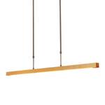 Hanglamp Real 3 gepoedercoat staal - goudkleurig / zwart - 3-flammig - Breedte: 100 cm