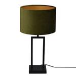 Lampe Veneto Acier thermopoudré / Velours - 1 ampoule - Vert / Noir - 30 x 53 cm