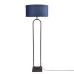 Staande lamp Rico gepoedercoat staal / fluweel - 1 lichtbron - Blauw/zwart