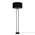 Staande lamp Veneto gepoedercoat staal / fluweel - 1 lichtbron - Zwart/goudkleurig