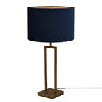 Lampe Veneto Acier thermopoudré / Velours - 1 ampoule - Bleu / Doré - 37 x 68 cm