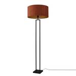 Staande lamp Veneto gepoedercoat staal / fluweel - 1 lichtbron - Koperkleurig/zwart