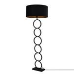 Lampadaire Capri I Acier / Velours - 1 ampoule - Noir / Doré