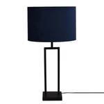 Lampe Veneto Acier thermopoudré / Velours - 1 ampoule - Bleu / Noir - 37 x 68 cm