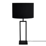 Lampe Veneto Acier thermopoudré / Velours - 1 ampoule - Noir / Doré - 37 x 68 cm