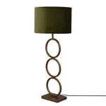 Lampe Capri Acier / Velours - 1 ampoule - Vert / Doré - Hauteur : 92 cm