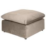 Repose-pieds Nizza Hêtre / Polyester - Taupe - 102 x 102 cm