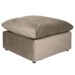 Repose-pieds Nizza Hêtre / Polyester - Taupe - 102 x 102 cm