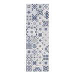 Tapis vinyle carrelage Agadir Vinyle / Polyester - Bleu - 30 x 90 cm