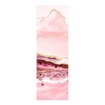 Tappeto Montagne astratte rosa Vinile / Poliestere - 80 x 240 cm