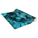 Vinyl vloerkleed Turquoise Druppels Vinyl/polyester - 70 x 210 cm