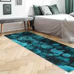 Vinyl vloerkleed Turquoise Druppels Vinyl/polyester - 100 x 300 cm