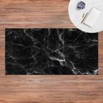 Tappeto Nero Carrara Vinile / Poliestere - 180 x 90 cm