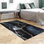 Tapis en vinyle Noir et doré Vinyle / Polyester - 160 x 80 cm