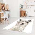 Vinylteppich Hippes Lama mit Brille I Vinyl / Polyester - 120 x 180 cm