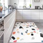 Vinylteppich Terrazzo mit Goldsteinchen Vinyl / Polyester - 90 x 120 cm