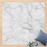 Tapis en vinyle Bianco Carrara Vinyle / Polyester - 120 x 120 cm