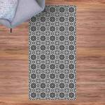 Tapis en vinyle carrelage Florale Vinyle / Polyester - 100 x 200 cm