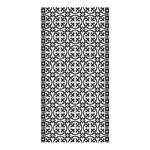 Tappeto Maioliche geometriche Vinile / Poliestere - Nero / Bianco - 120 x 240 cm