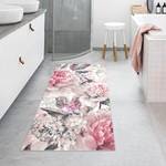 Tappeto Peonie acquarellate Vinile / Poliestere - 100 x 200 cm