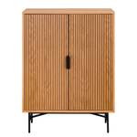 Buffet KNIVS 2 portes Plaqué bois véritable - Chêne