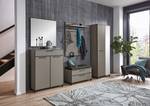 Dielenschrank Unica MDF / Stahl - 70 x 192 cm - Taupe