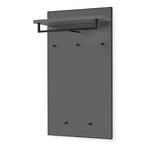 Porte-manteau mural Unica MDF / Acier - Gris - 60 x 109 cm