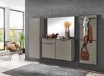 Garderobenpaneel Unica II MDF / Stahl - 60 x 170 cm - Taupe