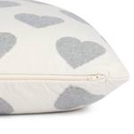 Federa per cuscino Hearts Grigio - Tessile - 45 x 45 x 1 cm